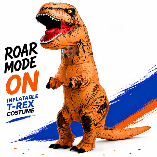 Adult inflatable T-Rex dinosaur costume blow up suit