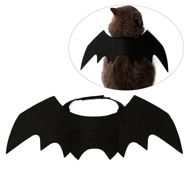Pet bat wings Halloween costume harness for cats and dogs