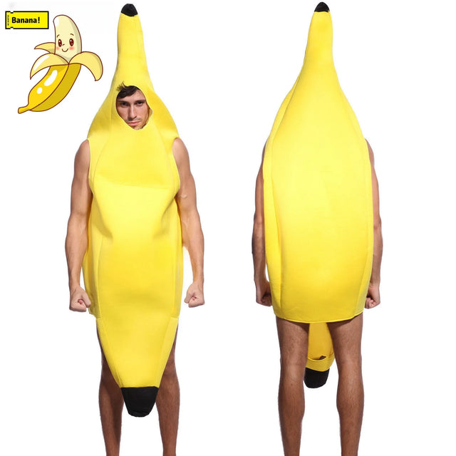 Adult full body banana fancy dress costume