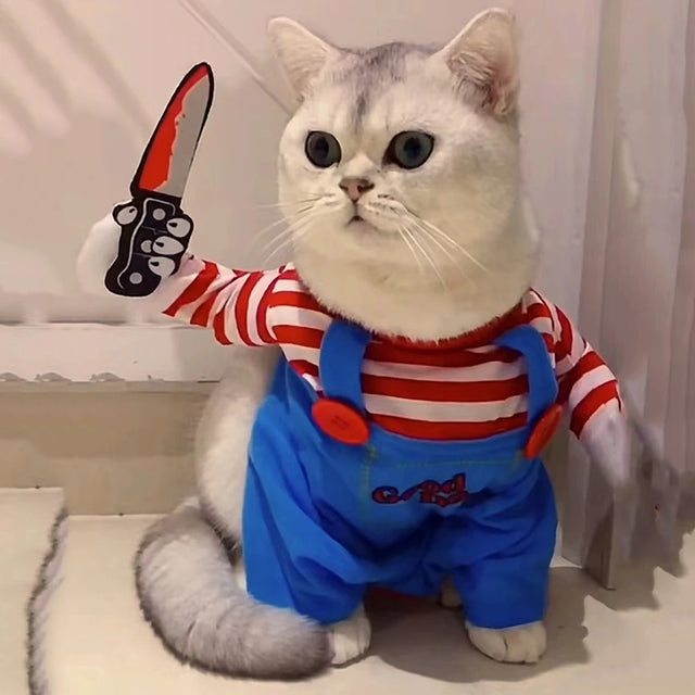 Funny Halloween cosplay costume for cats and small dogs